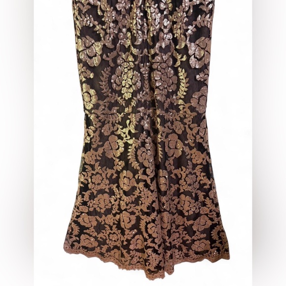 Tadashi Shoji Size 4 Sequin Lace Gown Formal Evening Mermaid Dress - Picture 8 of 8